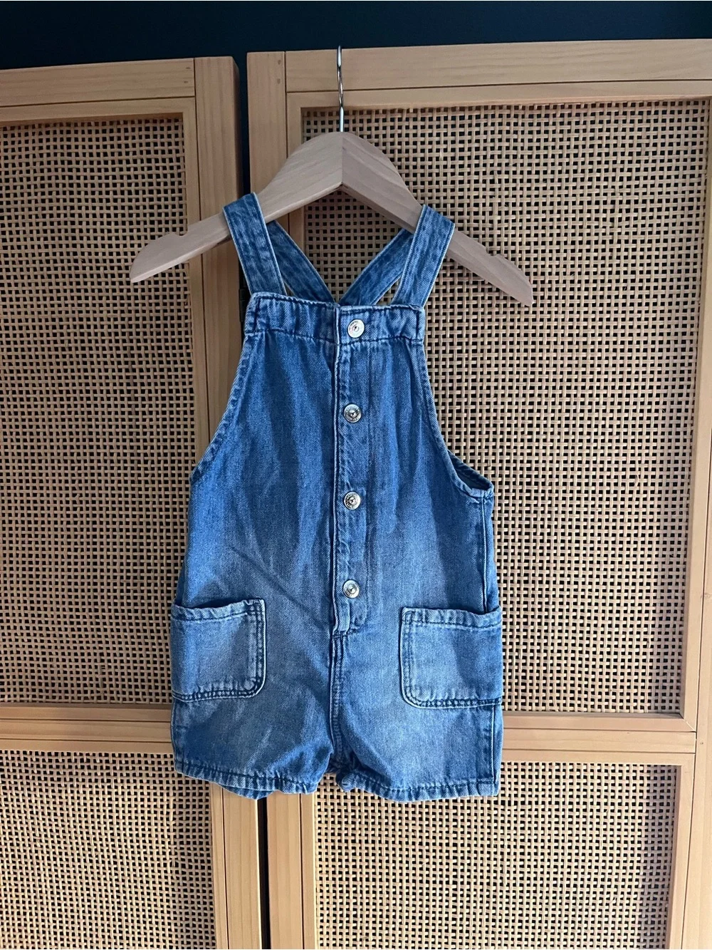 H&M 12M Denim Kids Overalls Romper